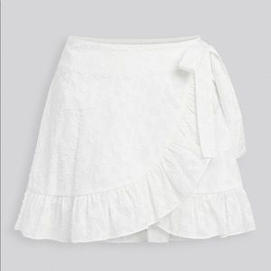 Red Carter wrap skirt